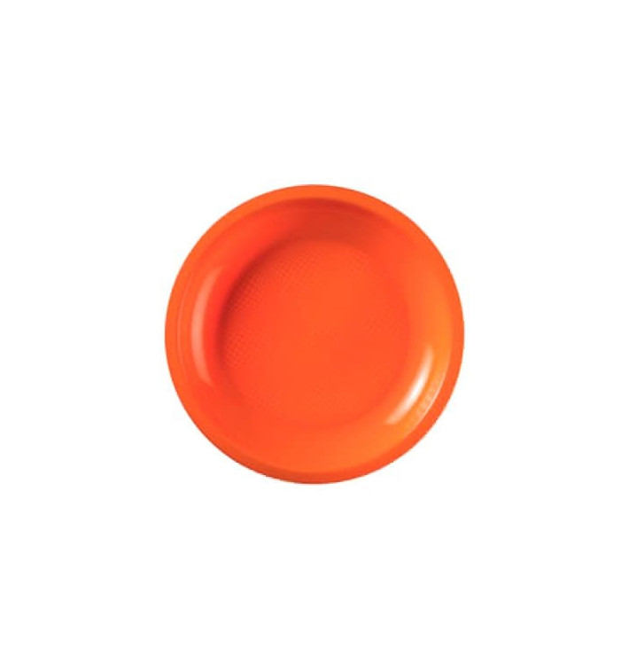 Prato Plastico Raso Laranja Round PP Ø220mm (50 Uds) Prato Plastico Raso Laranja Round PP Ø220mm (50 Uds)