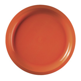 Prato de Plastico Laranja Round PP Ø290mm (25 Uds)