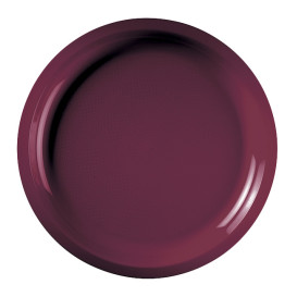 Prato de Plastico Bordeaux Round PP Ø290mm (25 Uds)