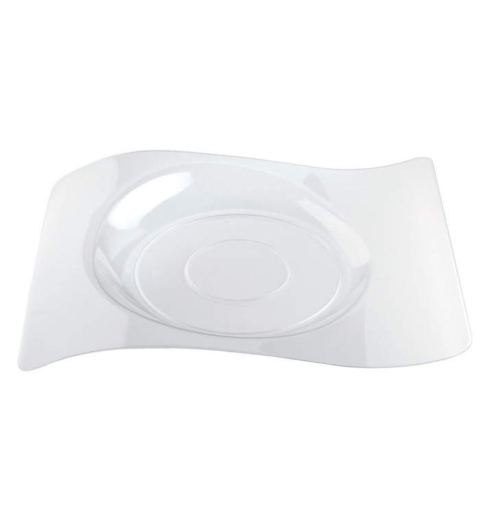 Prato Plastico "Forma" Transparente 22x18 cm (12 Unidades) Prato Plastico "Forma" Transparente 22x18 cm (12 Unidades)