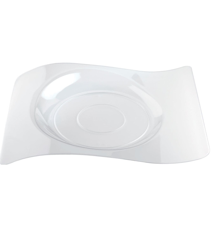Prato Plastico "Forma" Transparente 28x23 cm (180 Unidades) Prato Plastico "Forma" Transparente 28x23 cm (180 Unidades)