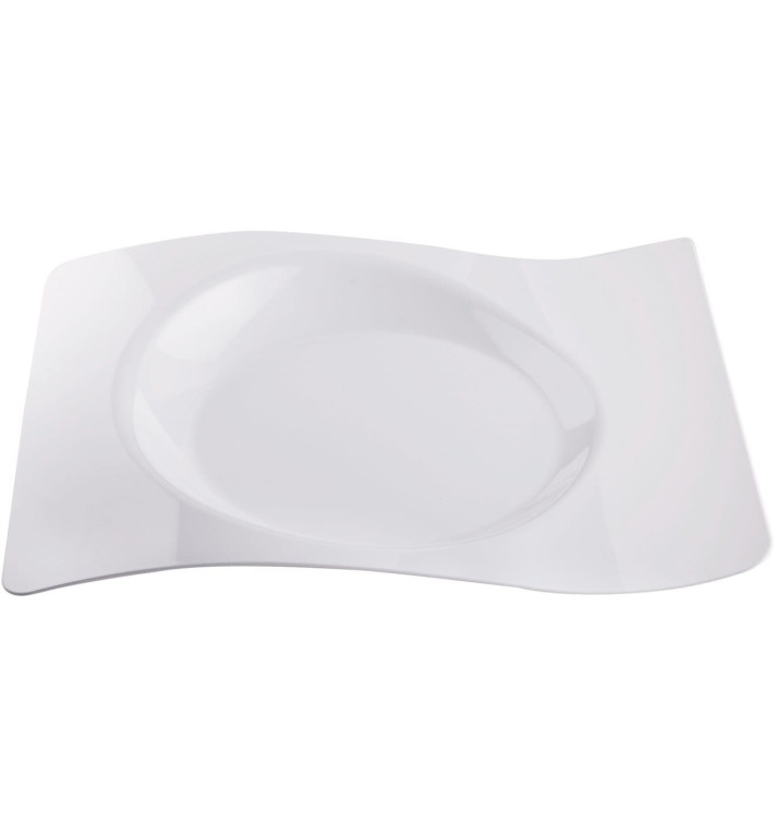 Prato Plastico "Forma" Branco 28x23 cm (12 Unidades) Prato Plastico "Forma" Branco 28x23 cm (12 Unidades)