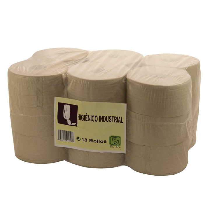 Rolo Higiênico Industrial 0,33 Kg Ecologico (18 Uds) Rolo Higiênico Industrial 0,33 Kg Ecologico (18 Uds)