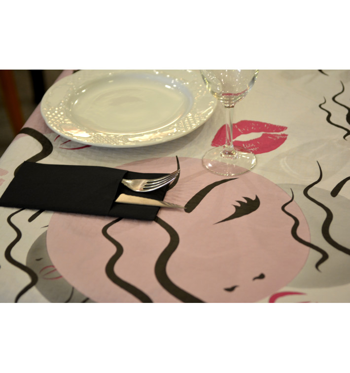 Toalha Papel Cortado Mesa 1x1m "Kiss" 37g (400 Uds) Toalha Papel Cortado Mesa 1x1m "Kiss" 37g (400 Uds)