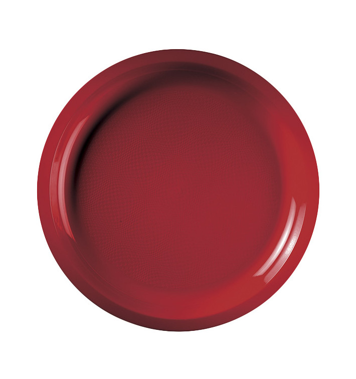 Prato de Plastico Vermelho Round PP Ø290mm (300 Uds) Prato de Plastico Vermelho Round PP Ø290mm (300 Uds)