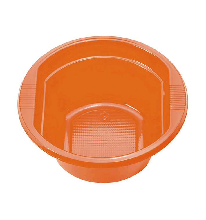 Tigela de Plastico PS laranja 250ml Ø12cm (660 Uds) Tigela de Plastico PS laranja 250ml Ø12cm (660 Uds)