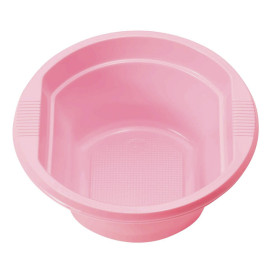 Tigela de Plastico PS Rosa 250ml Ø12cm (30 Uds)