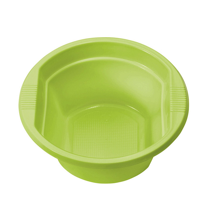 Tigela de Plastico PS Verde Limão 250ml Ø12cm (30 Uds) Tigela de Plastico PS Verde Limão 250ml Ø12cm (30 Uds)