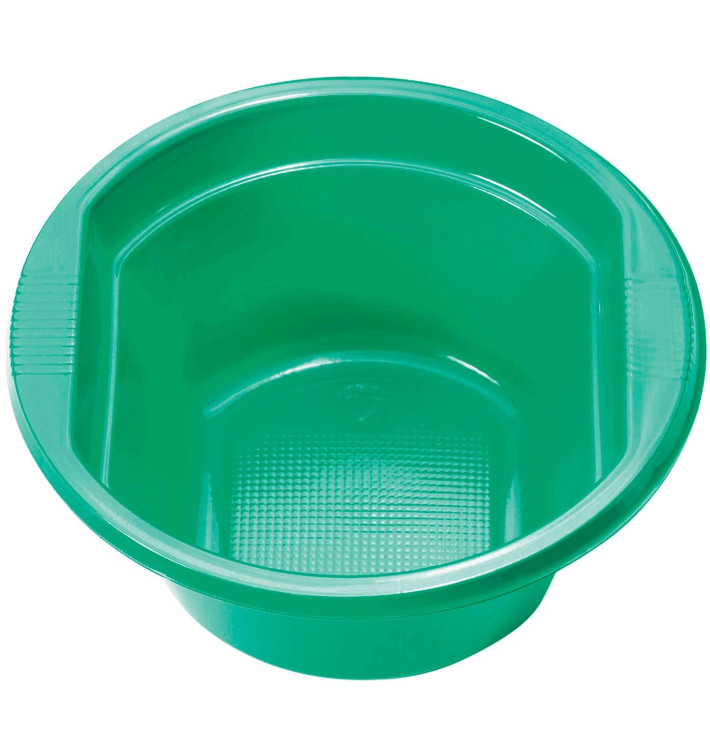 Tigela de Plastico PS Verde 250ml Ø12cm (30 Uds) Tigela de Plastico PS Verde 250ml Ø12cm (30 Uds)