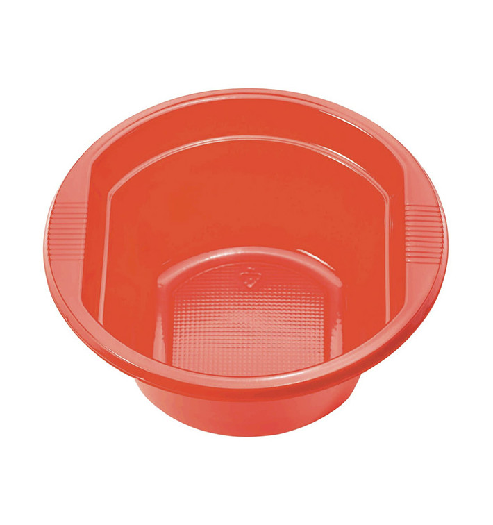 Tigela de Plastico PS Vermelho 250ml Ø12cm (30 Uds) Tigela de Plastico PS Vermelho 250ml Ø12cm (30 Uds)