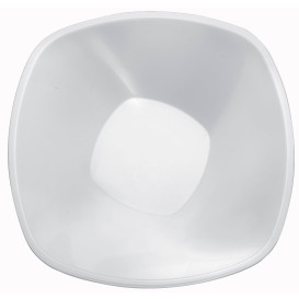 Tigela Plastico PP "Square" Branco 3000ml Ø27,7cm (3 Uds)