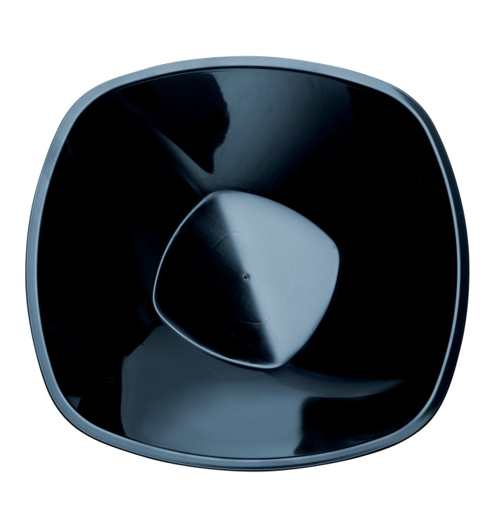 Tigela de Plastico PP "Square" Preto 1250ml Ø21cm (3 Uds) Tigela de Plastico PP "Square" Preto 1250ml Ø21cm (3 Uds)