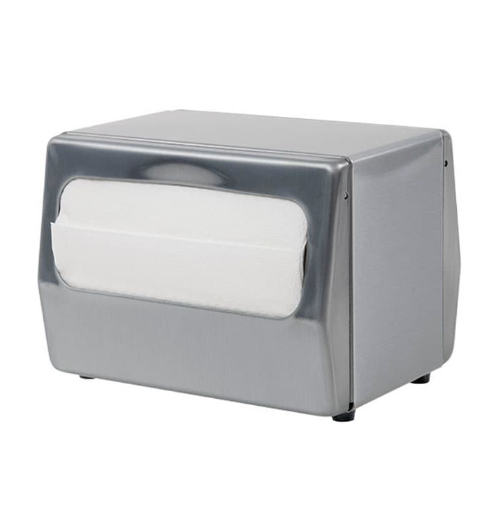 Dispensador Guardanapos Inoxidável Maxiservis (1 Ud) Dispensador Guardanapos Inoxidável Maxiservis (1 Ud)