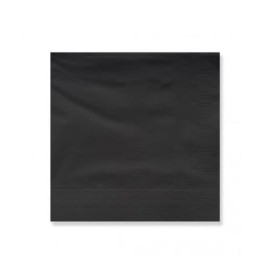 Guardanapos Papel Fl Dupla Preto 25x25cm (3400 Uds)