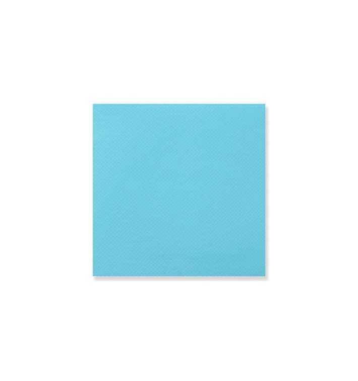 Guardanapos Papel Ponta Ponta Turquesa 25x25cm (50 Uds) Guardanapos Papel Ponta Ponta Turquesa 25x25cm (50 Uds)