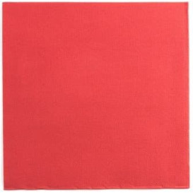 Guardanapos Papel Ponta Ponta Vermelho 25x25cm (2100 Uds)