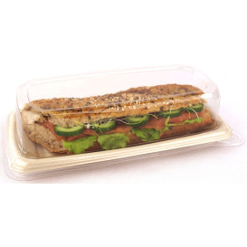 Tampa PET para Embalagem Cana-de-açúcar 24x11x5cm (50 Uds)