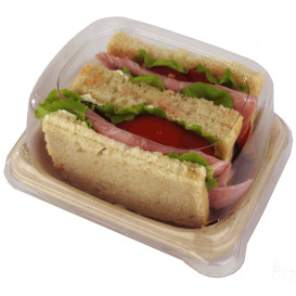 Tampa PET para Embalagem Cana-de-açúcar 14x11x5cm (75 Uds)
