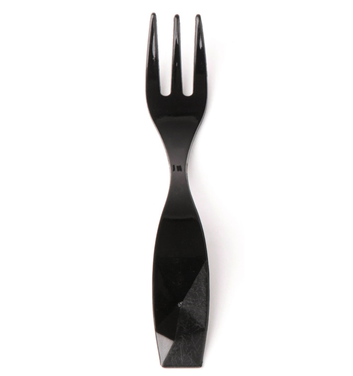 Mini Garfo "Charme" Degustação Preto 100 mm (600 Uds) Mini Garfo "Charme" Degustação Preto 100 mm (600 Uds)