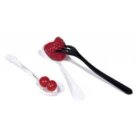 Colher Degustação Mini Transparente 100 mm (100 Uds)