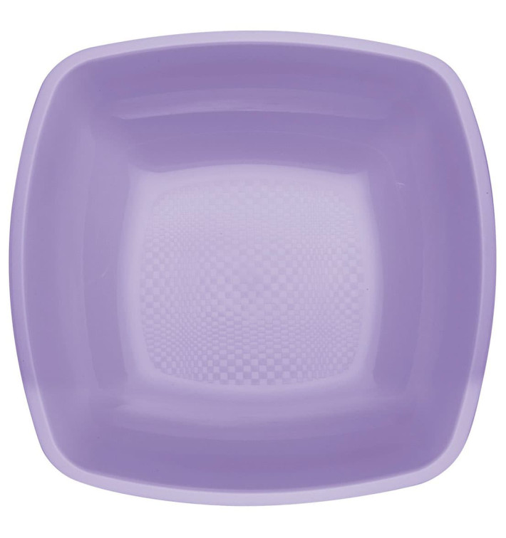 Prato Plastico Fundo Lilás Square PP 180mm (300 Uds) Prato Plastico Fundo Lilás Square PP 180mm (300 Uds)