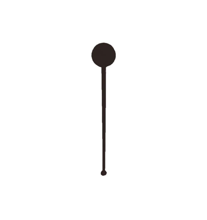 Agitador Bebidas de Plástico 175mm Preto Agitador Bebidas de Plástico 175mm Preto