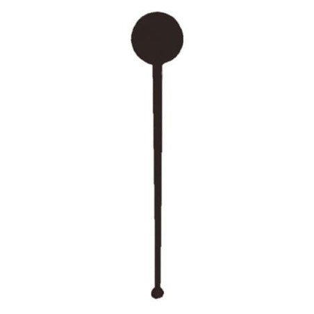 Agitador Bebidas de Plástico 175mm Preto (1000 Uds)