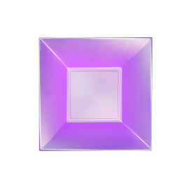 Prato Plastico Fundo Violeta Nice Pearl PP 180mm (300 Uds)