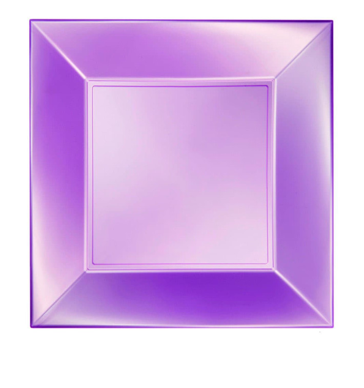 Prato Plastico Raso Prata Nice Pearl PP 290mm (144 Uds) Prato Plastico Raso Prata Nice Pearl PP 290mm (144 Uds)