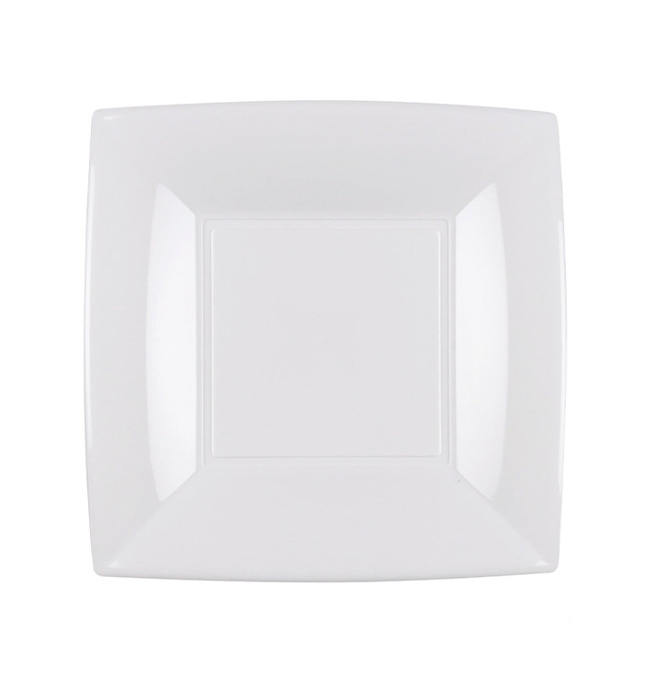 Prato Plastico Raso Branco Nice PP 180mm (300 Uds) Prato Plastico Raso Branco Nice PP 180mm (300 Uds)