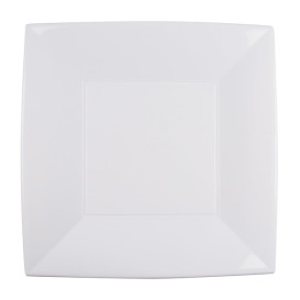 Prato Plastico Raso Branco Nice PP 290mm (12 Uds)