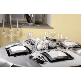 Prato Plastico Fundo Branco Nice PP 180mm (25 Uds)