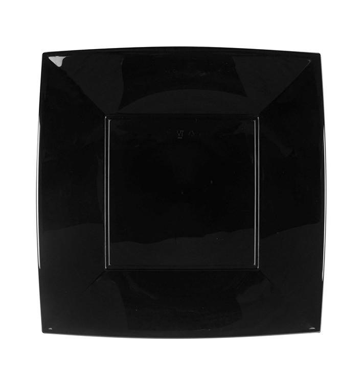 Prato Plastico Raso Preto Nice PP 290mm (12 Uds) Prato Plastico Raso Preto Nice PP 290mm (12 Uds)