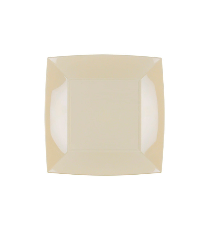Prato Plastico Raso Creme Nice PP 180mm (25 Uds) Prato Plastico Raso Creme Nice PP 180mm (25 Uds)