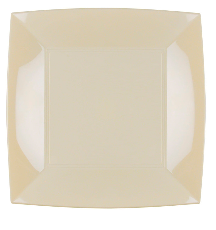 Prato Plastico Raso Creme Nice PP 290mm (12 Uds) Prato Plastico Raso Creme Nice PP 290mm (12 Uds)