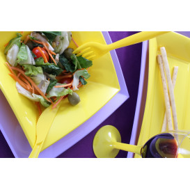 Prato Plastico Raso Lilas Nice PP 230mm (300 Uds)