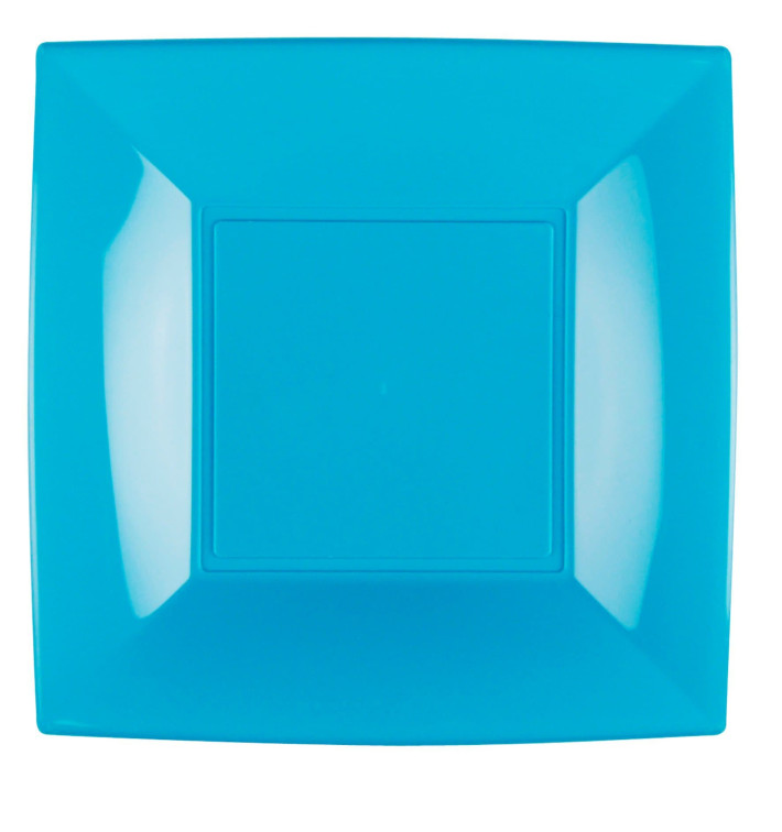 Prato Plastico Raso Turquesa Nice PP 290mm (144 Uds) Prato Plastico Raso Turquesa Nice PP 290mm (144 Uds)