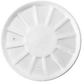 Tampa Isopor Ventilação Branco Ø11,7cm (50 uds)