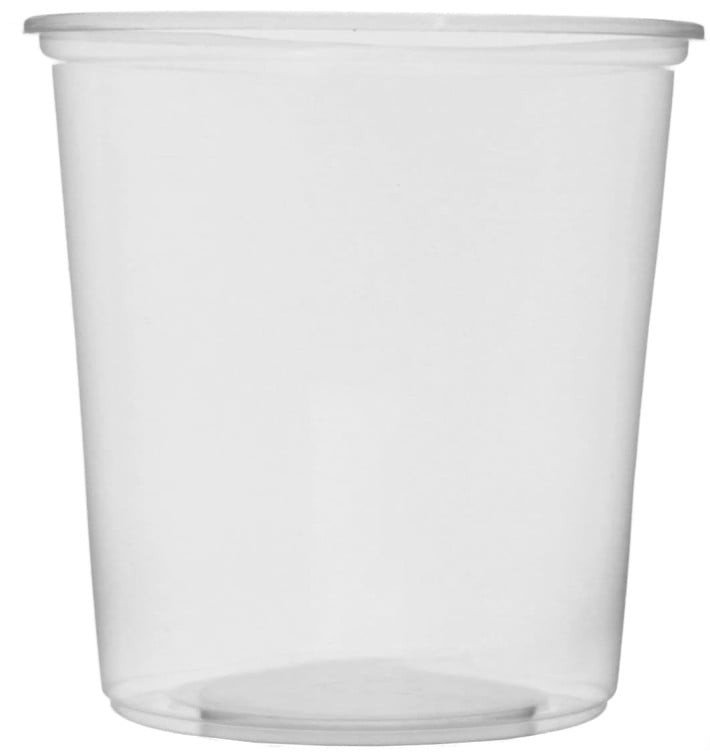 Embalagem Plastico Redondo Transp. 500ml Ø10,5cm (100 Uds)