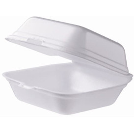 Embalagem Foam Hamburguer Grande Branco (125 Uds)