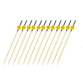 Pick Bambu Vermelho e Amarelo "Japan" 120mm (200 Unidades)