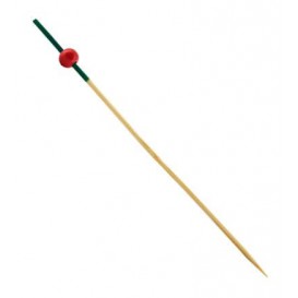 Pick Bambu "Portugal" Verde e Vermelho 120mm (200 Unidades)
