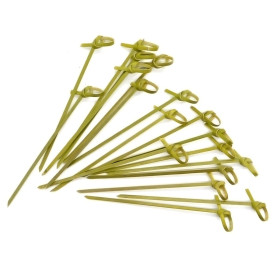 Pick Bambu Decorado Laço 180mm (200 Unidades)