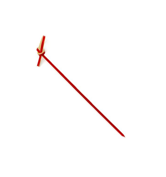 Pick Bambu Decorado Laço Vermelho 180mm (200 Unidades) Pick Bambu Decorado Laço Vermelho 180mm (200 Unidades)