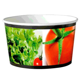 Saladeira Cartolina Redondo Grande 1030ml (40 Uds)