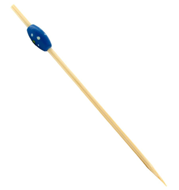 Pick Bambu "Punteado" Azul 120mm (5000 Unidades) Pick Bambu "Punteado" Azul 120mm (5000 Unidades)