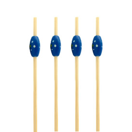 Pick Bambu "Punteado" Azul 120mm (5000 Unidades)
