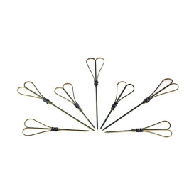 Pick de Bambu Decorado Coração Preto 120mm (5000 Unidades)