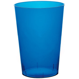 Copo Plastico Moon Cristal Azul Transp. PS 230ml (50 Uds)