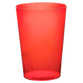 Copo Plastico Moon Cristal Vermelho Transp. PS 230ml (1000 Uds)